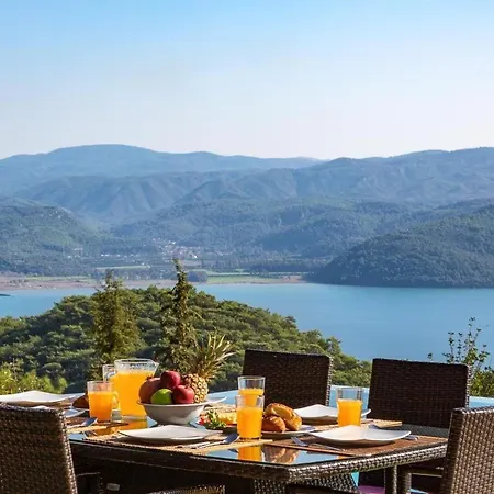 Infinity Pool Panoramic View In Akyaka - Ula Villa